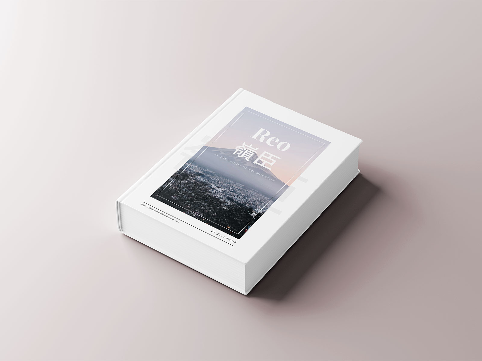 Hard Cover Thick Book Free Mockup