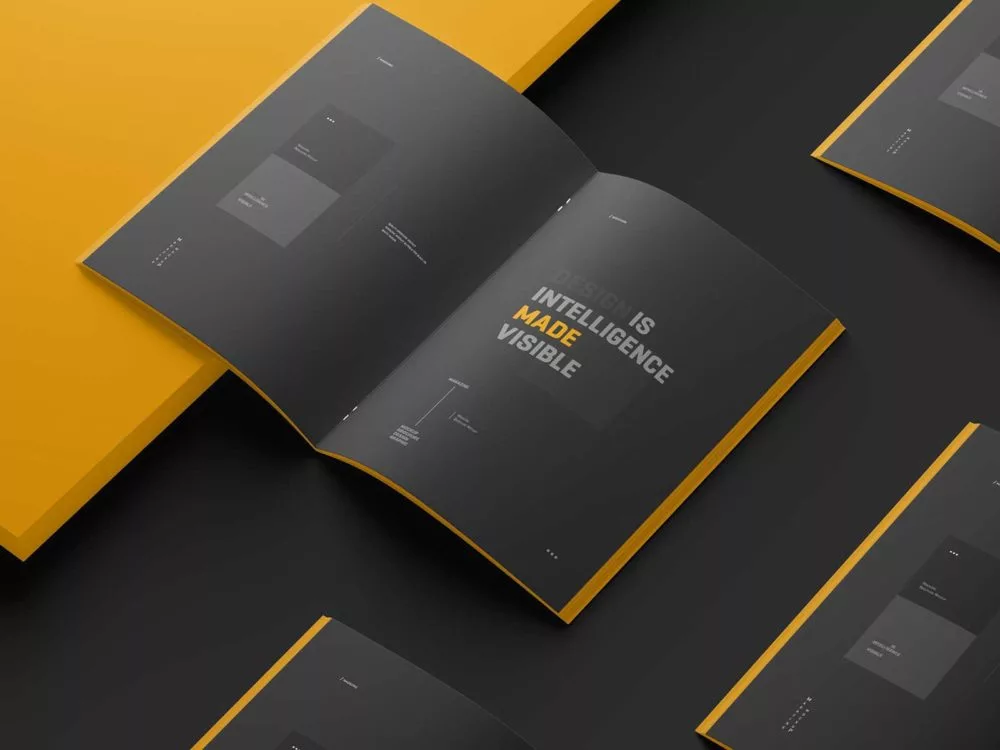 Realistic Brochure Free PSD Mockups