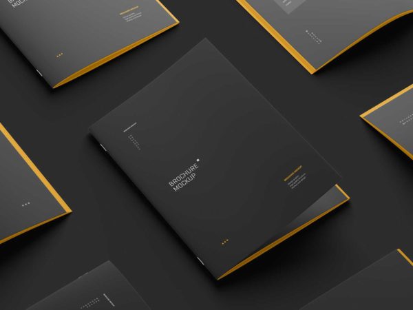 Realistic Brochure Free PSD Mockups