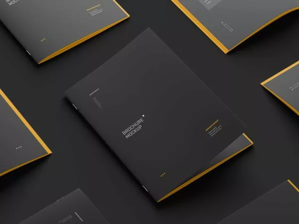 Realistic Brochure PSD Mockups