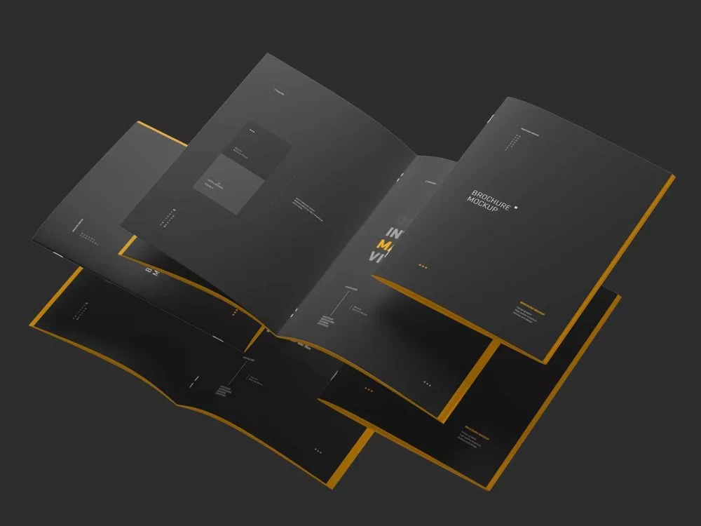 Realistic Brochure Free PSD Mockups