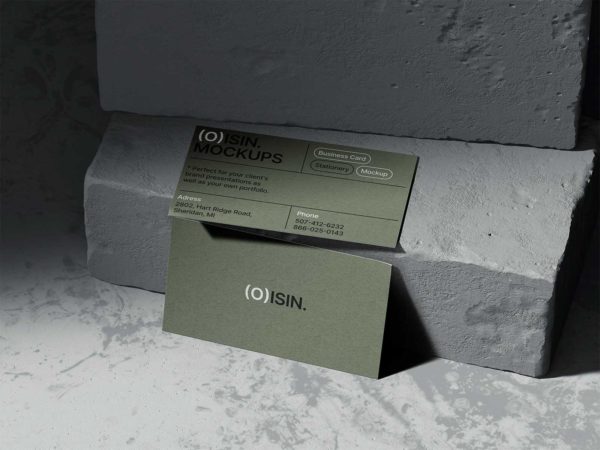 Realistic Business Card Mockup