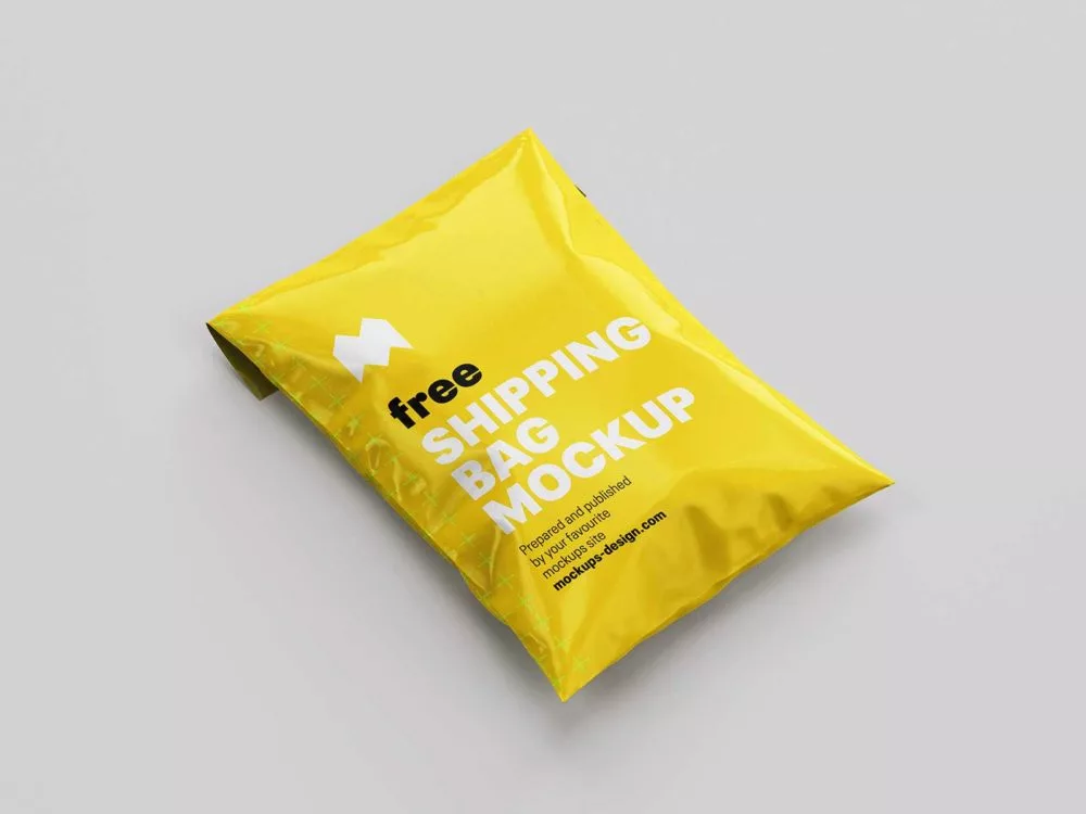 Shipping Bag Free Mockups