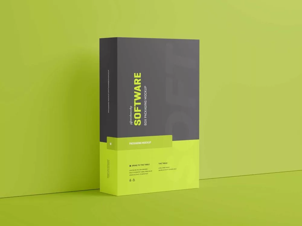 Software Product Box Free Mockups