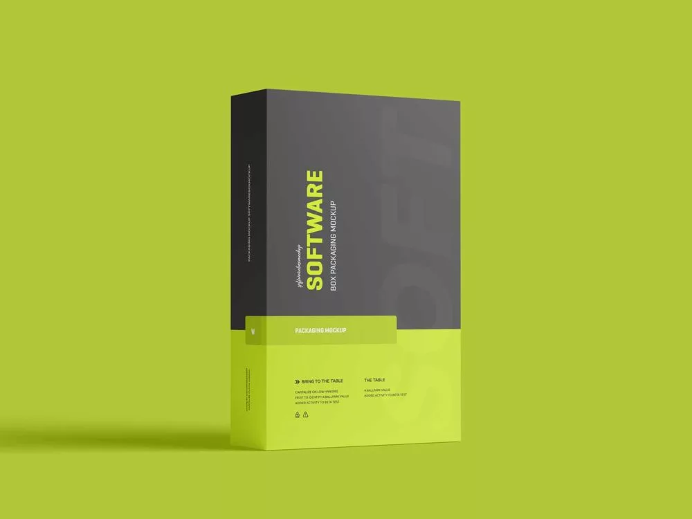 Software Product Box Free Mockups