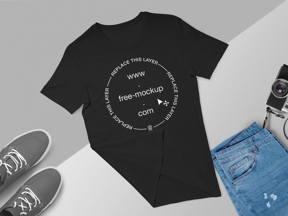 T-Shirt Mockup Free Scene