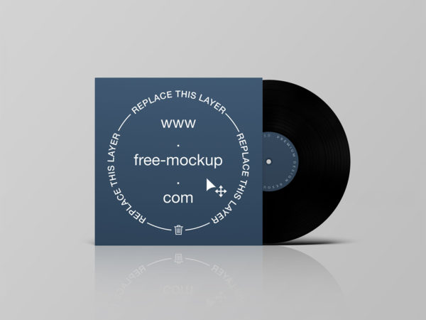 Vinyl Record Free PSD Mockup