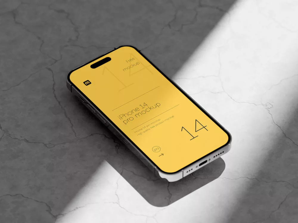 iPhone 14 Pro App Mockup