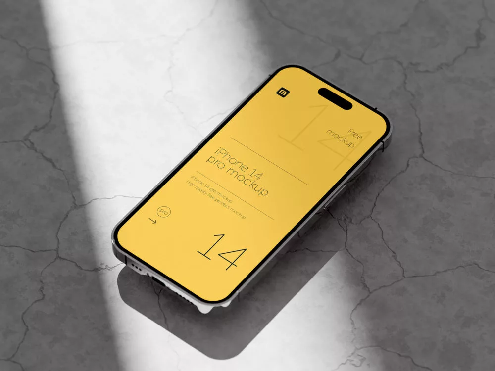 iPhone 14 Pro App Mockup
