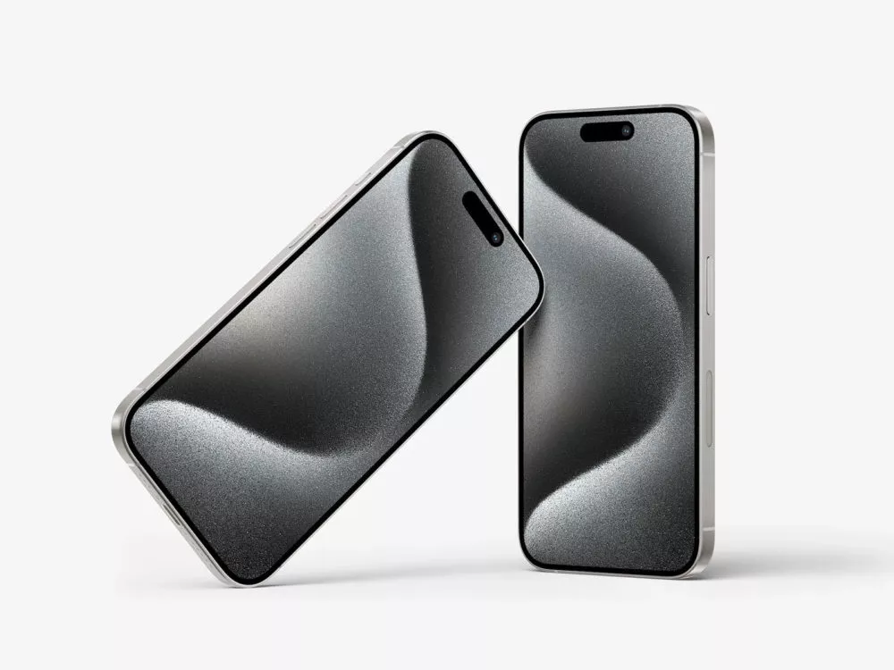 iPhone 15 Pro Mockup Free PSD