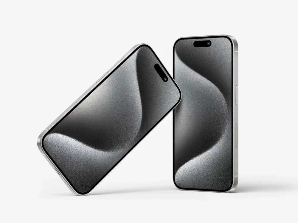 iPhone 15 Pro Mockup Free PSD