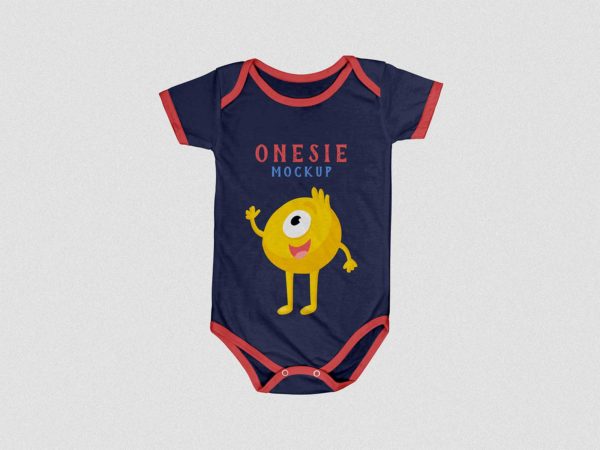 Baby Onesie Mockup (PSD)