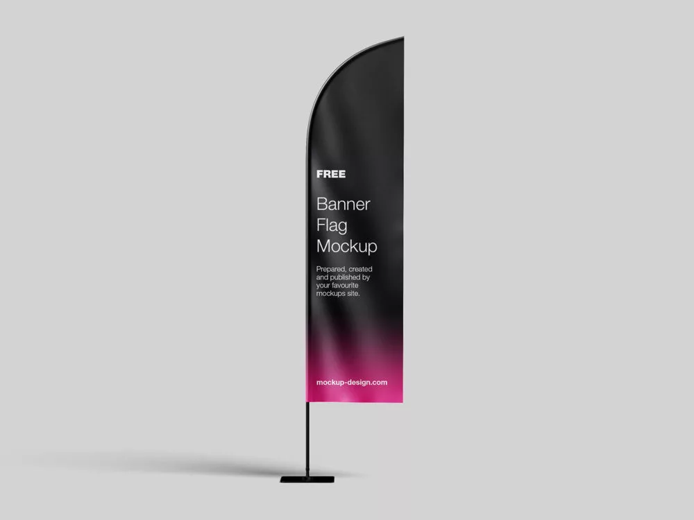 Banner Flag Free Mockups