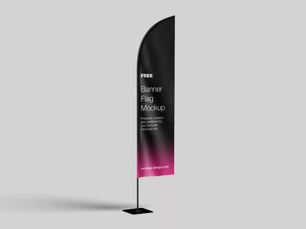 Banner Flag Free Mockups
