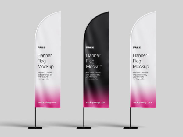 Banner Flag Free Mockups