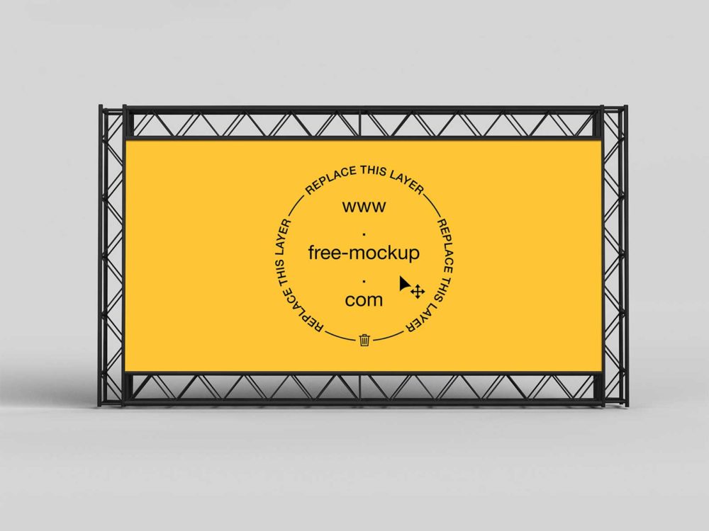 Free Billboard Backdrop Mockup