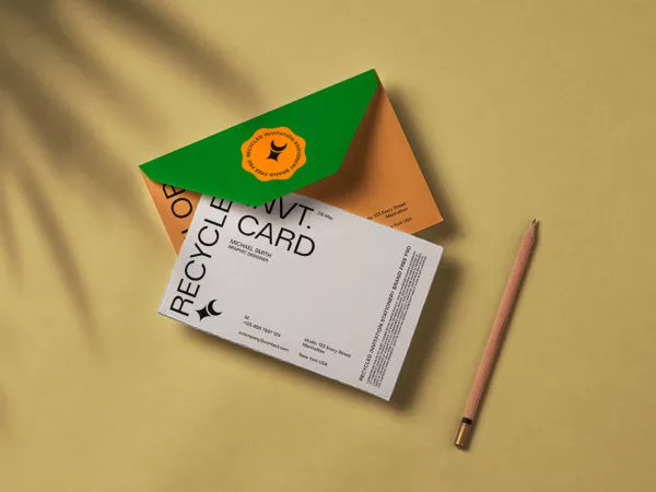 Free Branding Invitation Card PSD Mockup