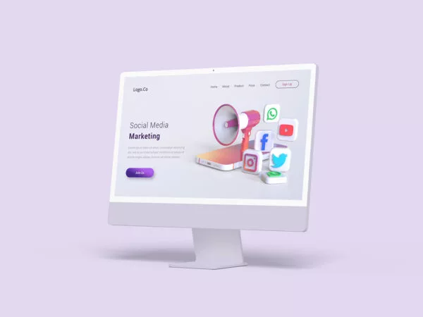 Clay iMac/Desktop Mockup