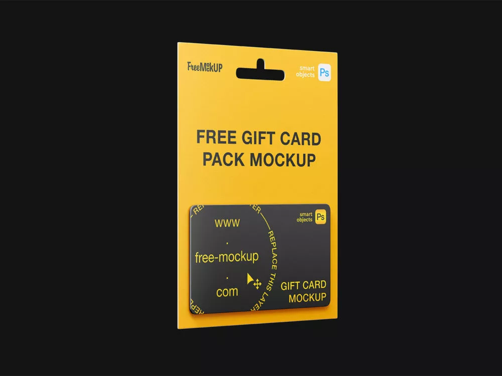 Free Gift Card Pack Mockup