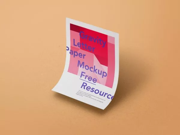 Gravity Poster Mockup (PSD)