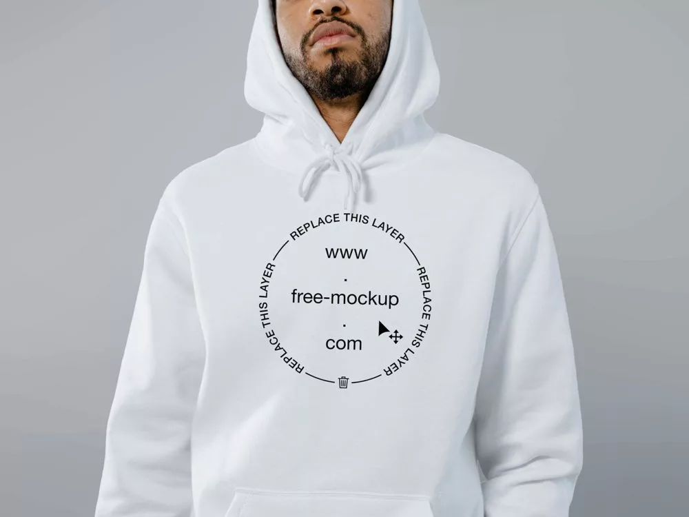 Free Hoodie Close-Up Mockup