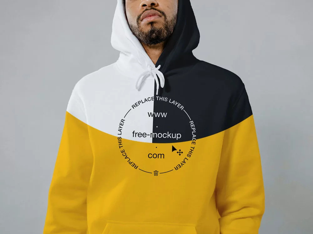Free Hoodie Close-Up Mockup
