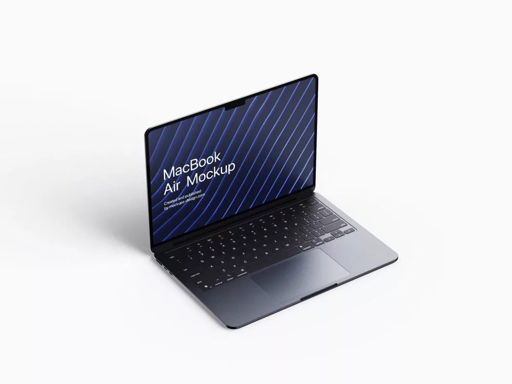 Free MacBook Air Mockup Set
