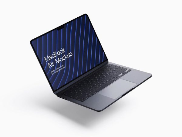 Free MacBook Air Mockup Set