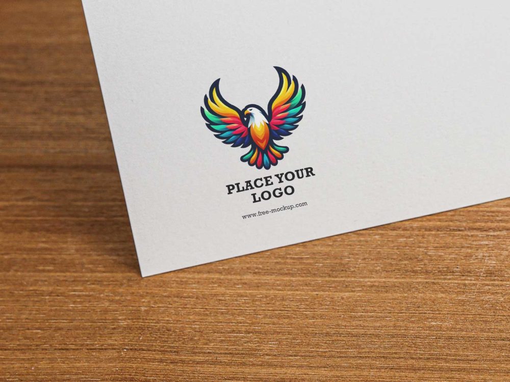 Free Paper Logo Mockup