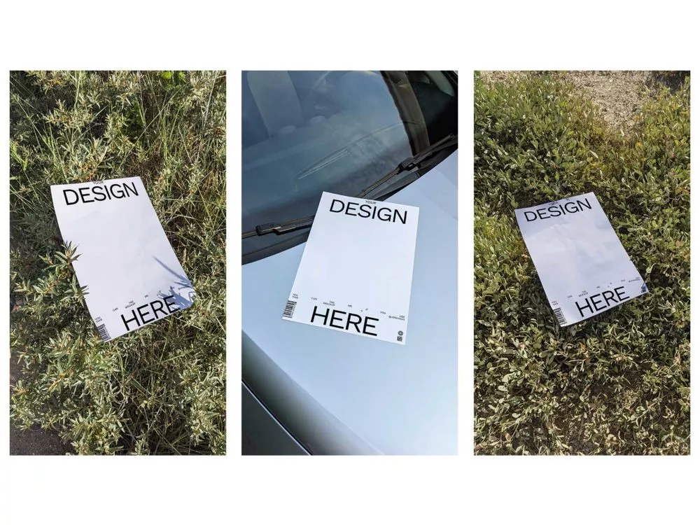Free Paper/Poster Mockup Set