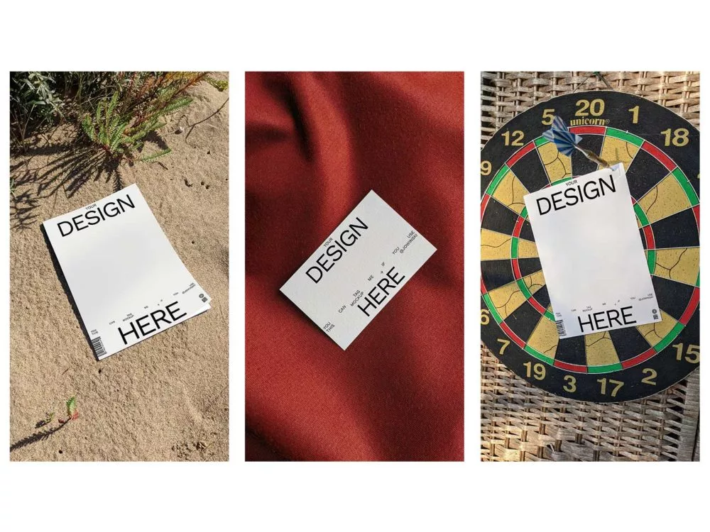 Free Paper/Poster Mockup Set