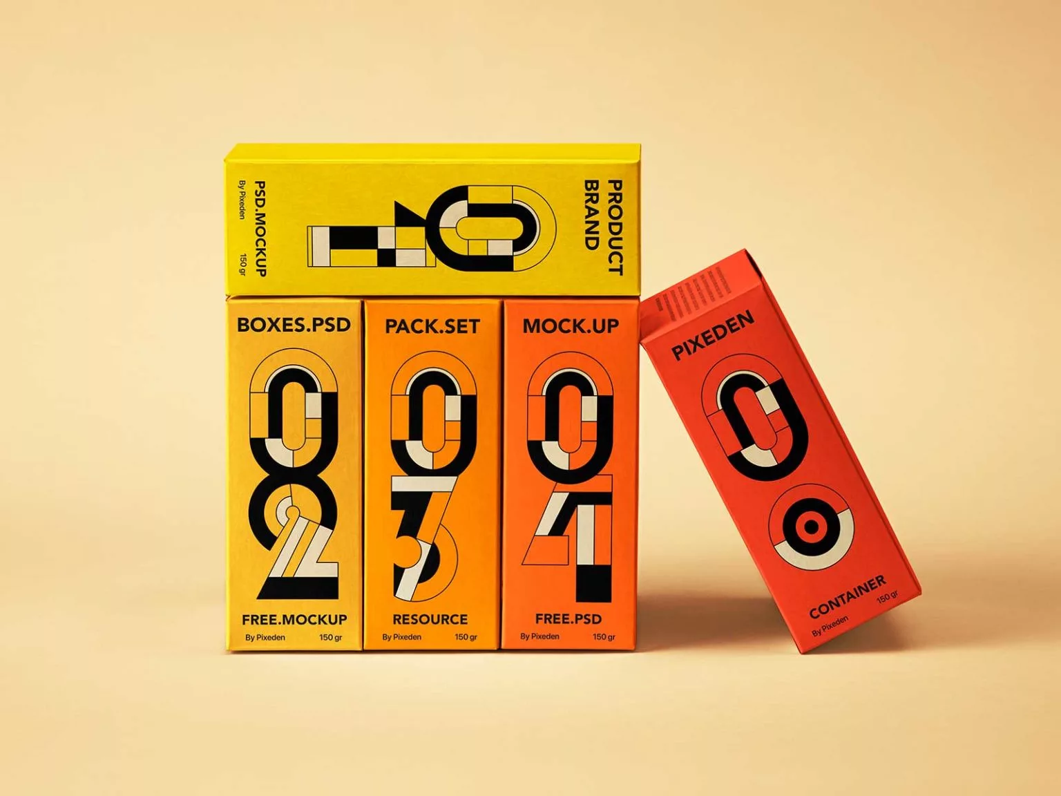 Free Product Box Mockup Set | The Free Mockup