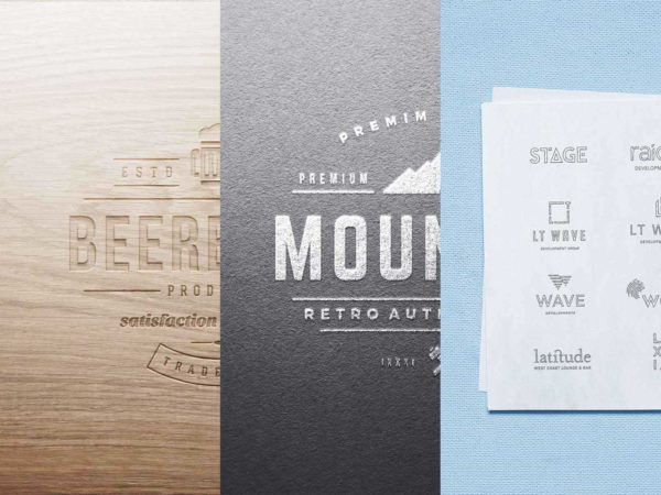 Free Realistic Logo Mockups (PSD)