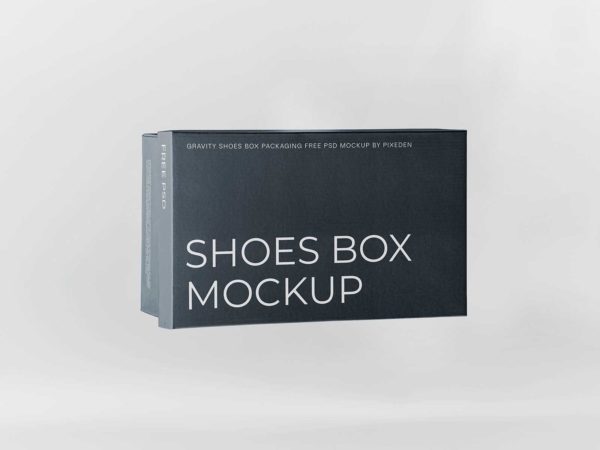Free Shoe Box Mockup Branding