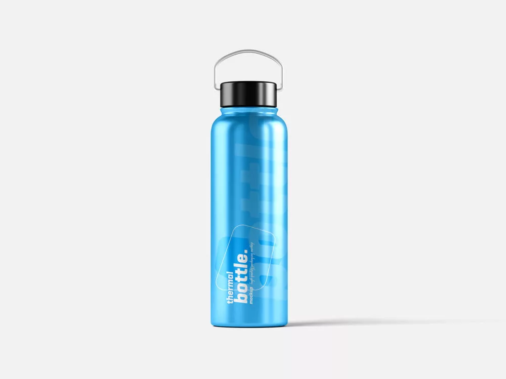 Free Thermal Bottle Mockup Set