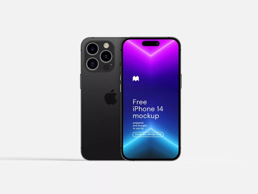 Free iPhone 14 Pro UI Mockup