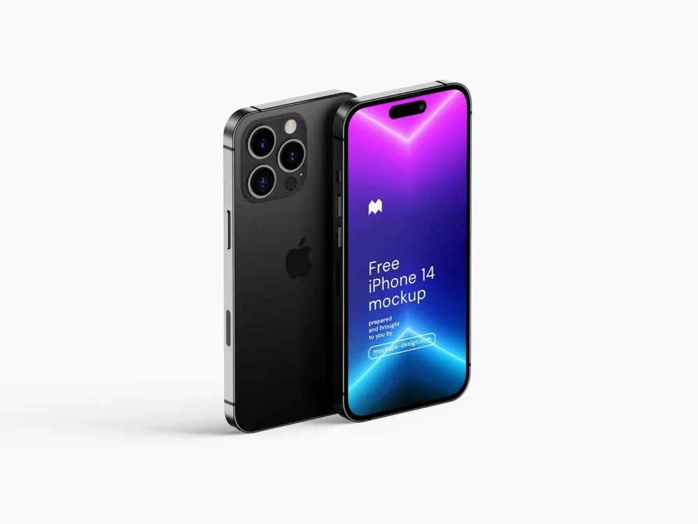 Free iPhone 14 Pro UI Mockup