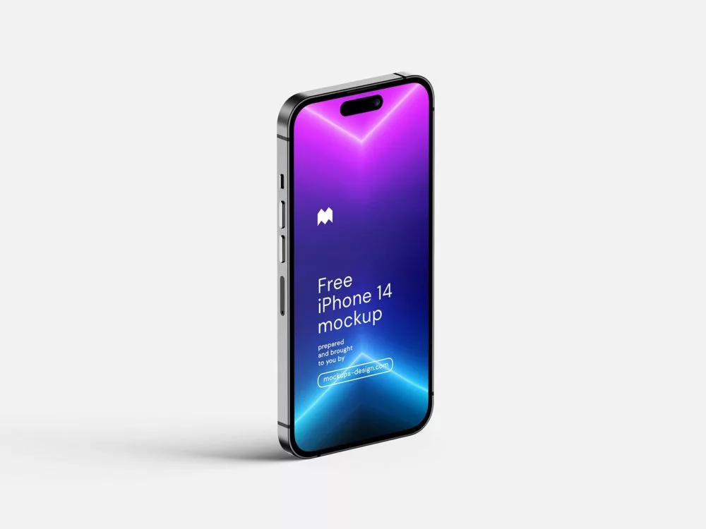 Free iPhone 14 Pro UI Mockup