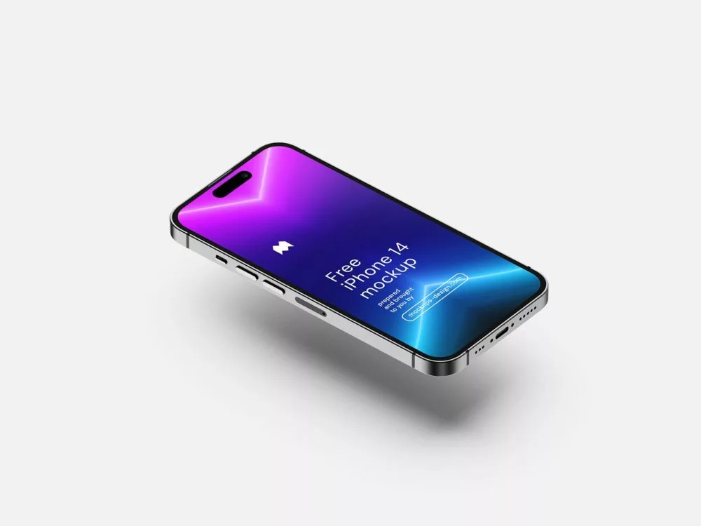 Free iPhone 14 Pro UI Mockup