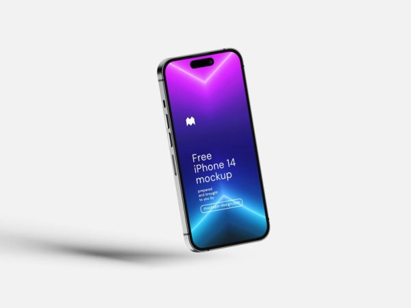 Free iPhone 14 Pro UI Mockup