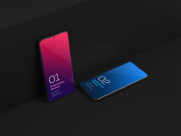 Galaxy S20 Ultra Smartphone Mockup