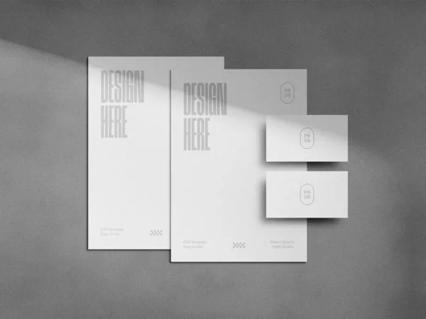 Letter & Business Card Mockups