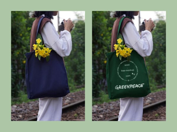 Free Medium Tote Bag Mockup