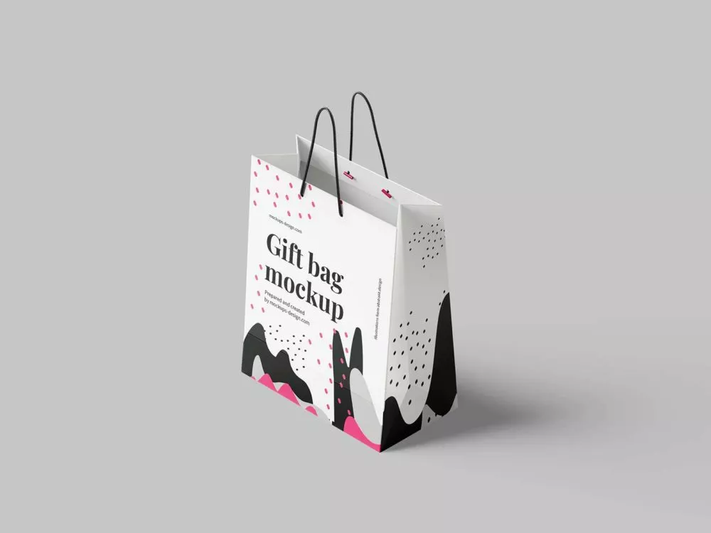 Paper Shopping/Gift Bag Mockup Set
