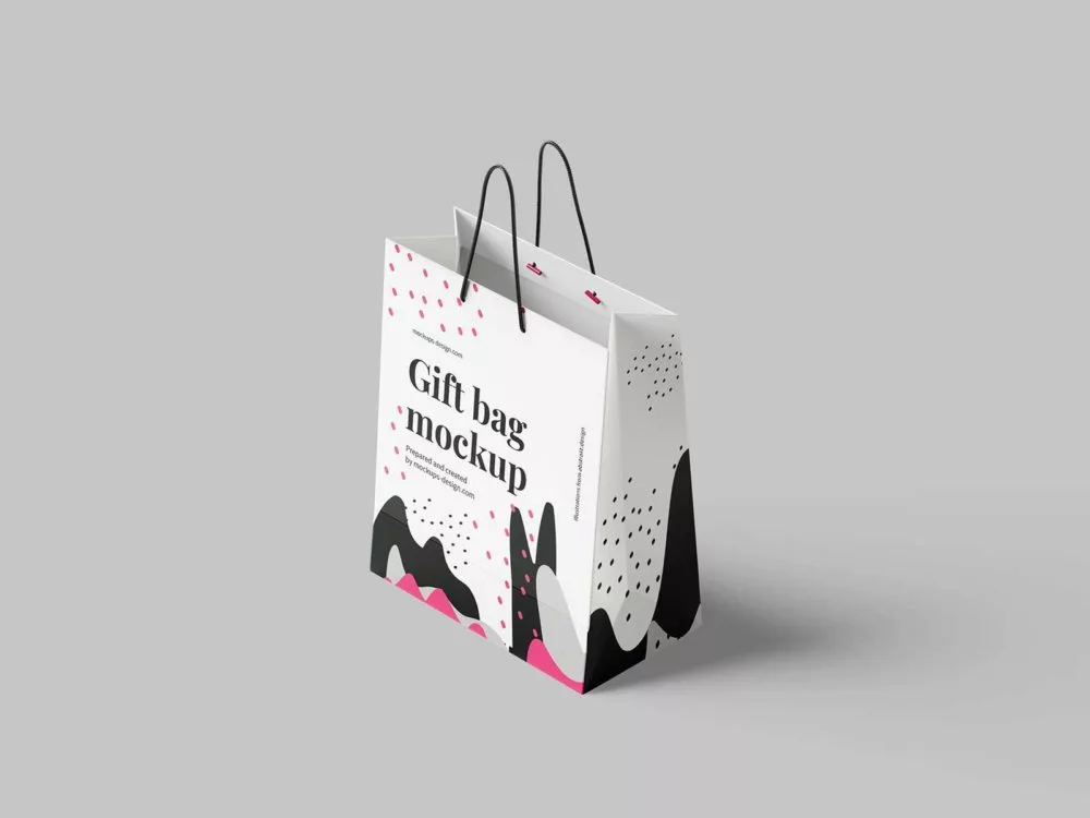 Paper Shopping/Gift Bag Mockup Set