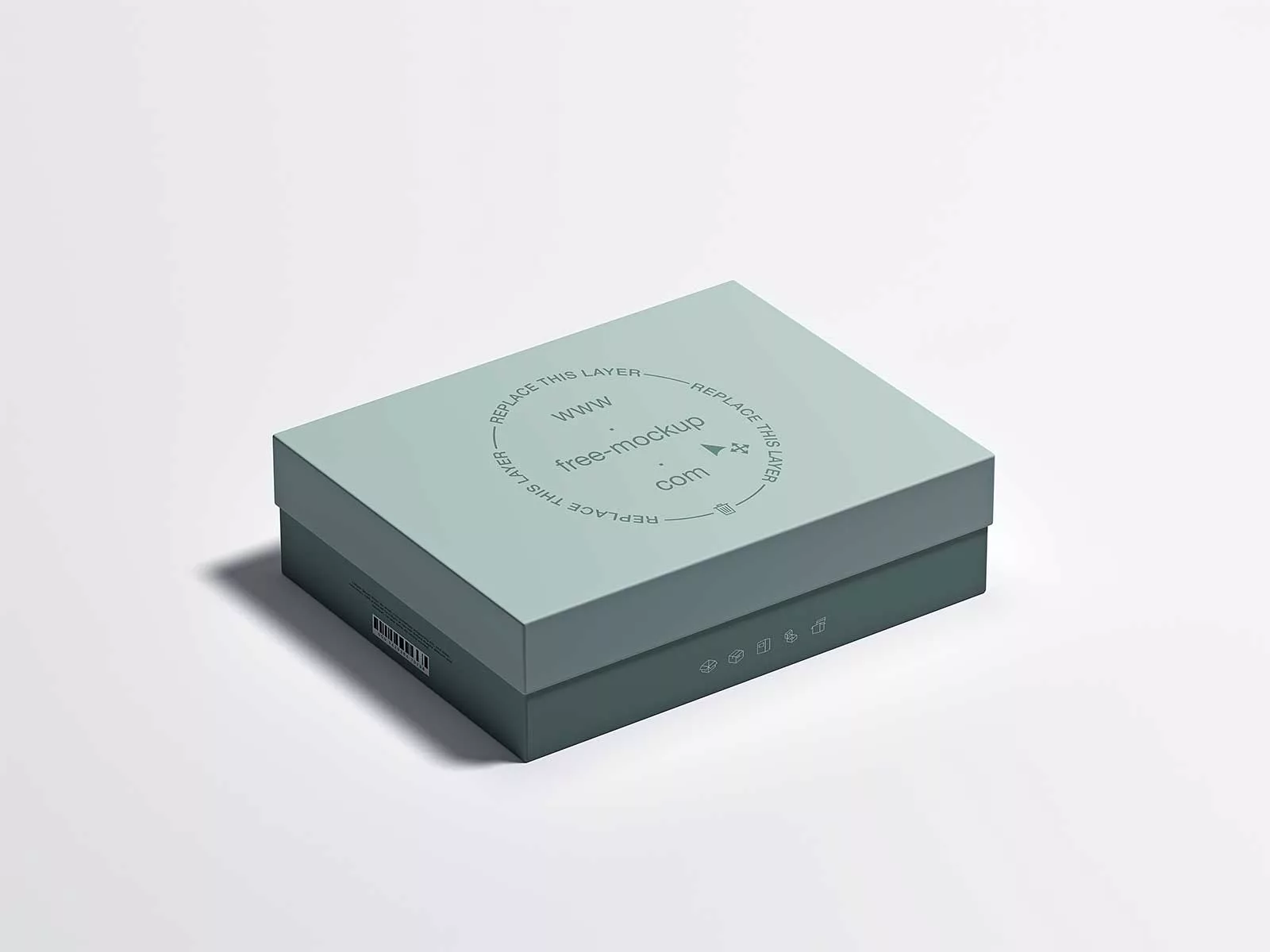 Rigid Box with Lid Packaging Mockup | Free Mockup