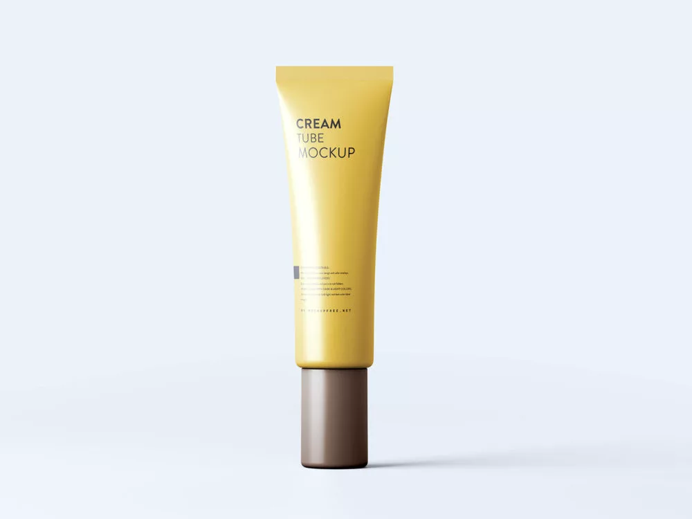 Screw Cap Cream Tube Free Mockup