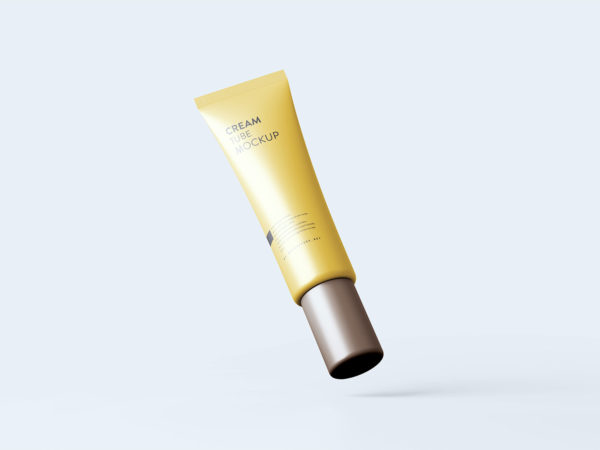 Screw Cap Cream Tube Free Mockup