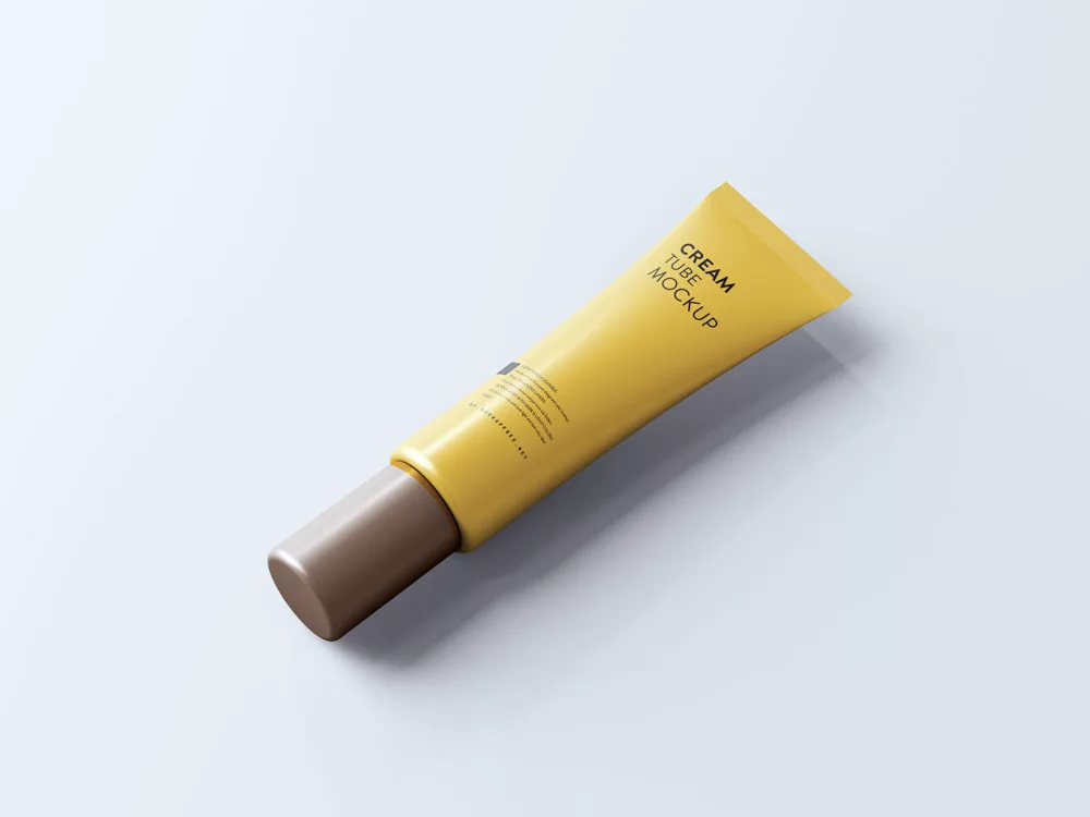 Screw Cap Cream Tube Free Mockup