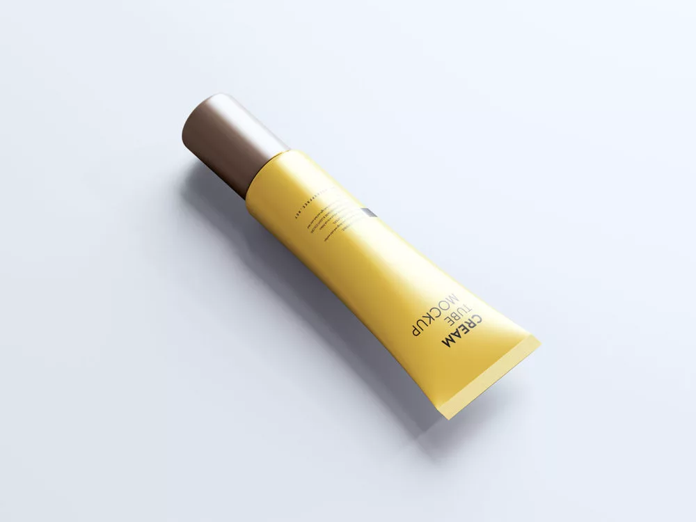 Screw Cap Cream Tube Free Mockup